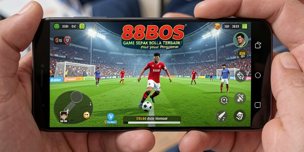 Tampilan gameplay <strong>88BOS</strong> yang memukau dengan aksi sepak bola seru.