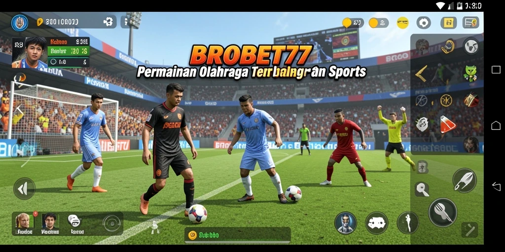 Tampilan menarik dari gameplay olahraga di BROBET77.