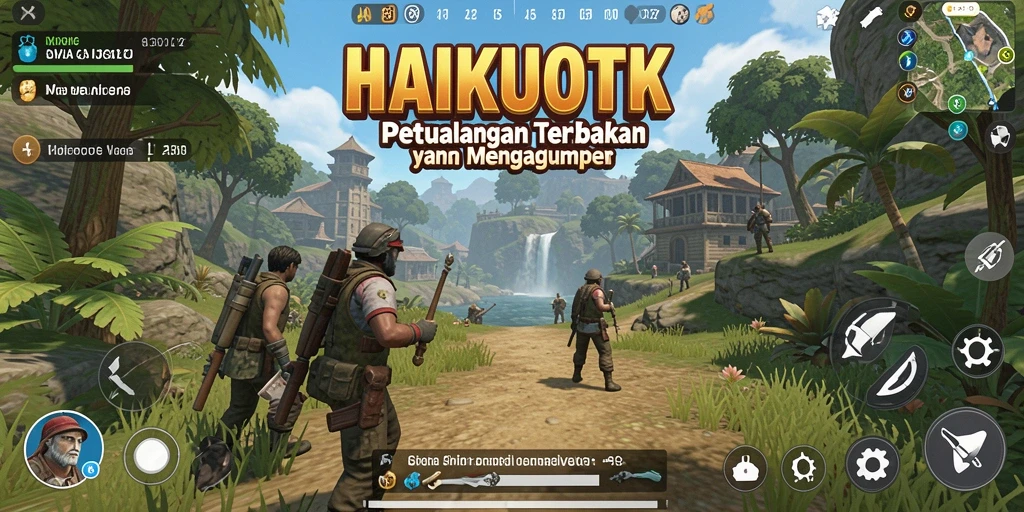 Tampilan gameplay seru dari HAIKUOTK di dunia terbuka yang megah.