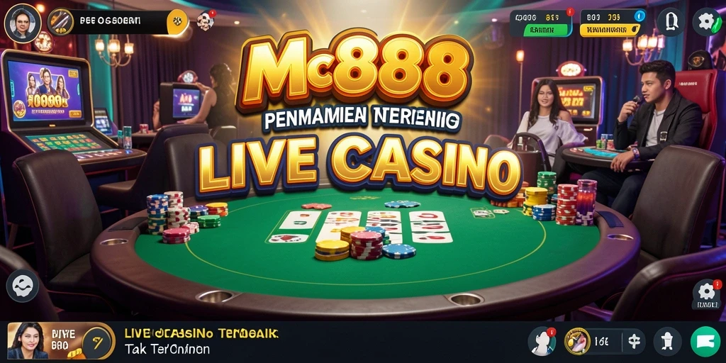 Tampilan gameplay Live Casino yang menarik di MC888.