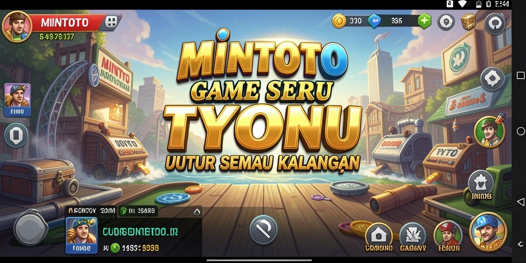 Screenshot gameplay MINTOTO menunjukkan pengelolaan bisnis yang seru.