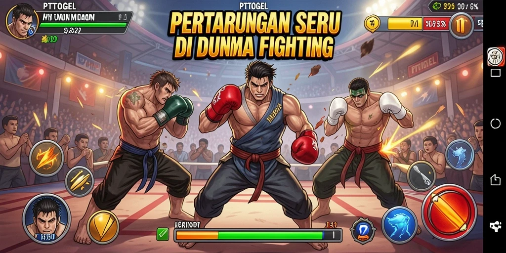 Tampilan menegangkan dari pertarungan di PTTOGEL.
