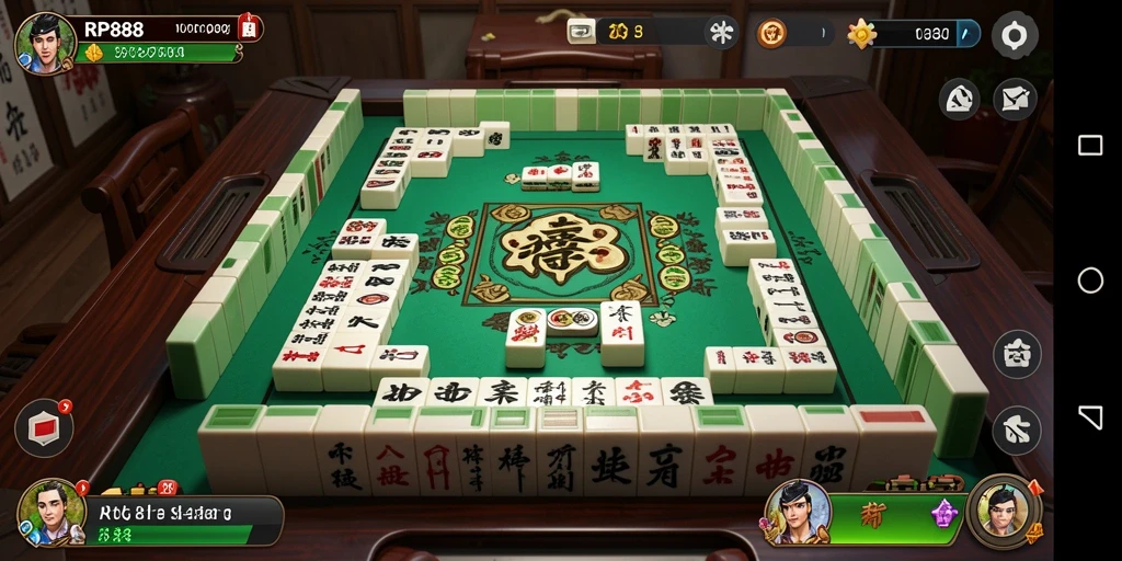 Tampilan layar utama RP888 menampilkan permainan Mahjong yang seru dan interaktif.