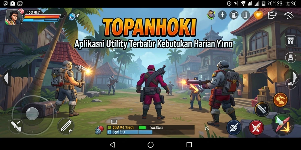 Tampilan antarmuka utama aplikasi Utility TOPANHOKI yang user-friendly.